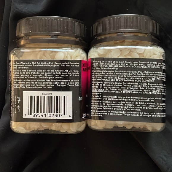 Melt Art, BeesWax Clear, 3.5 oz/100 grams per jar. Set of two jars. New. - Picture 2 of 3
